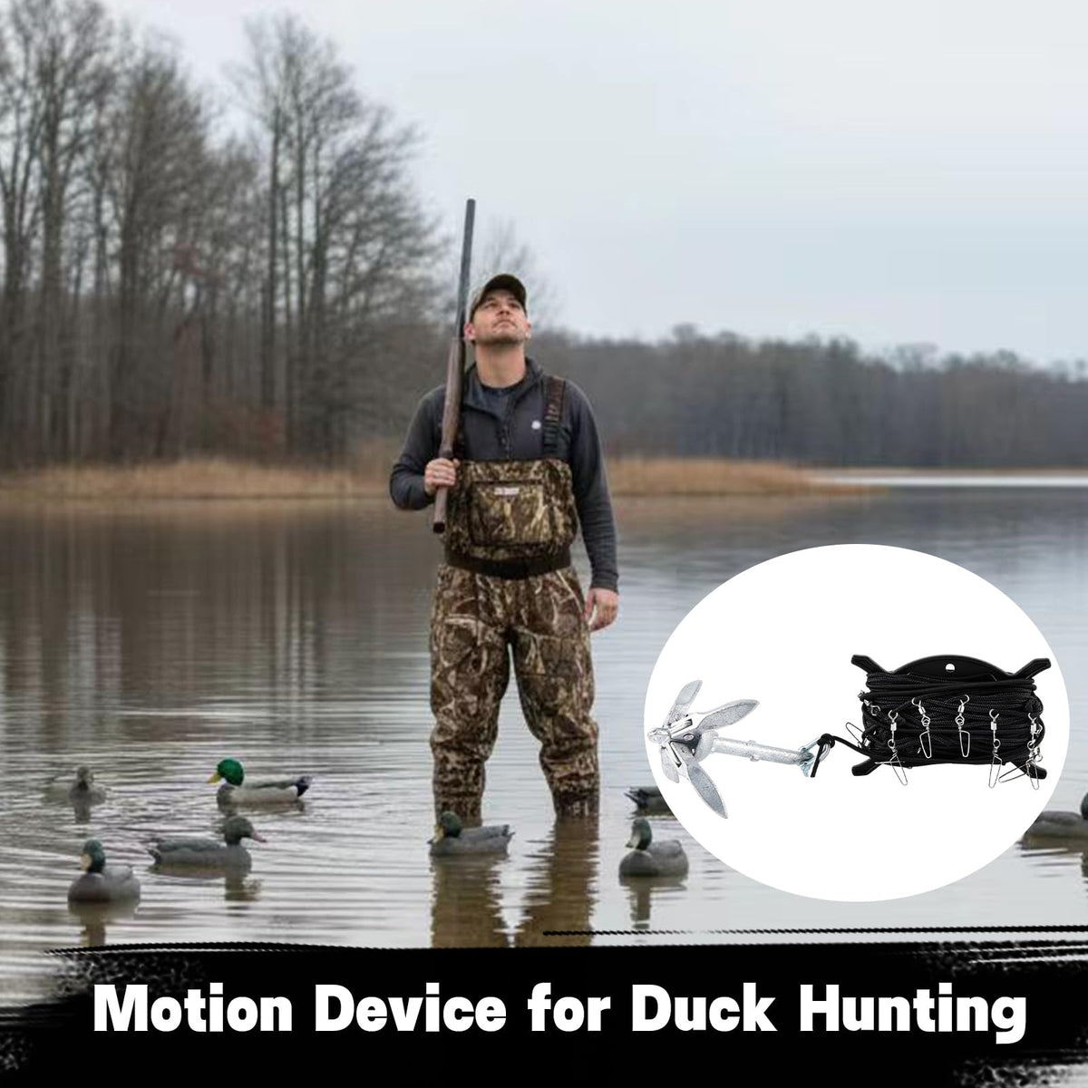 Duck Decoy Jerk Rig,Waterfowl Hunting Decoy