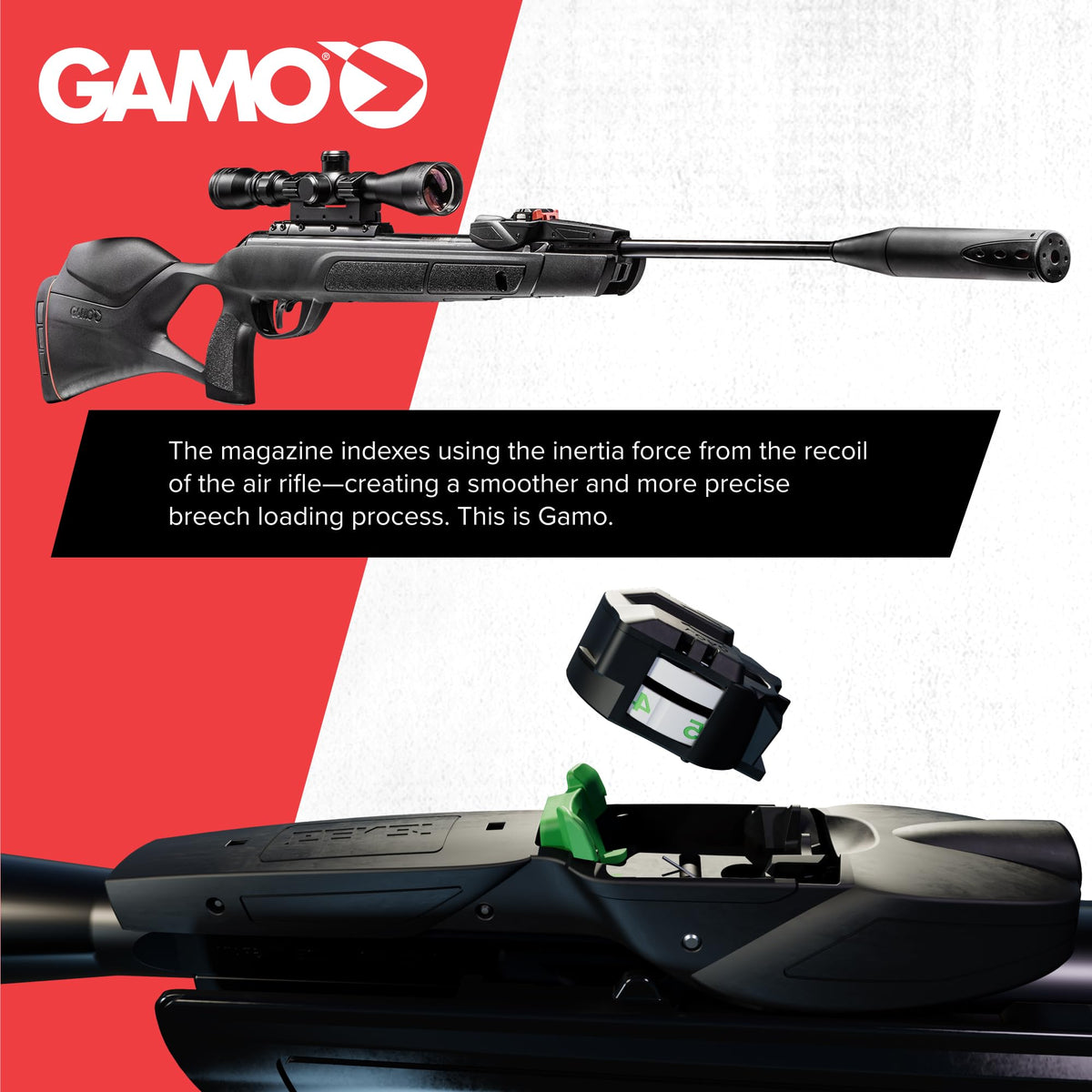 Gamo Swarm Magnum 10X GEN3i Break Barrel Air Rifle - 10-Shot Magazine