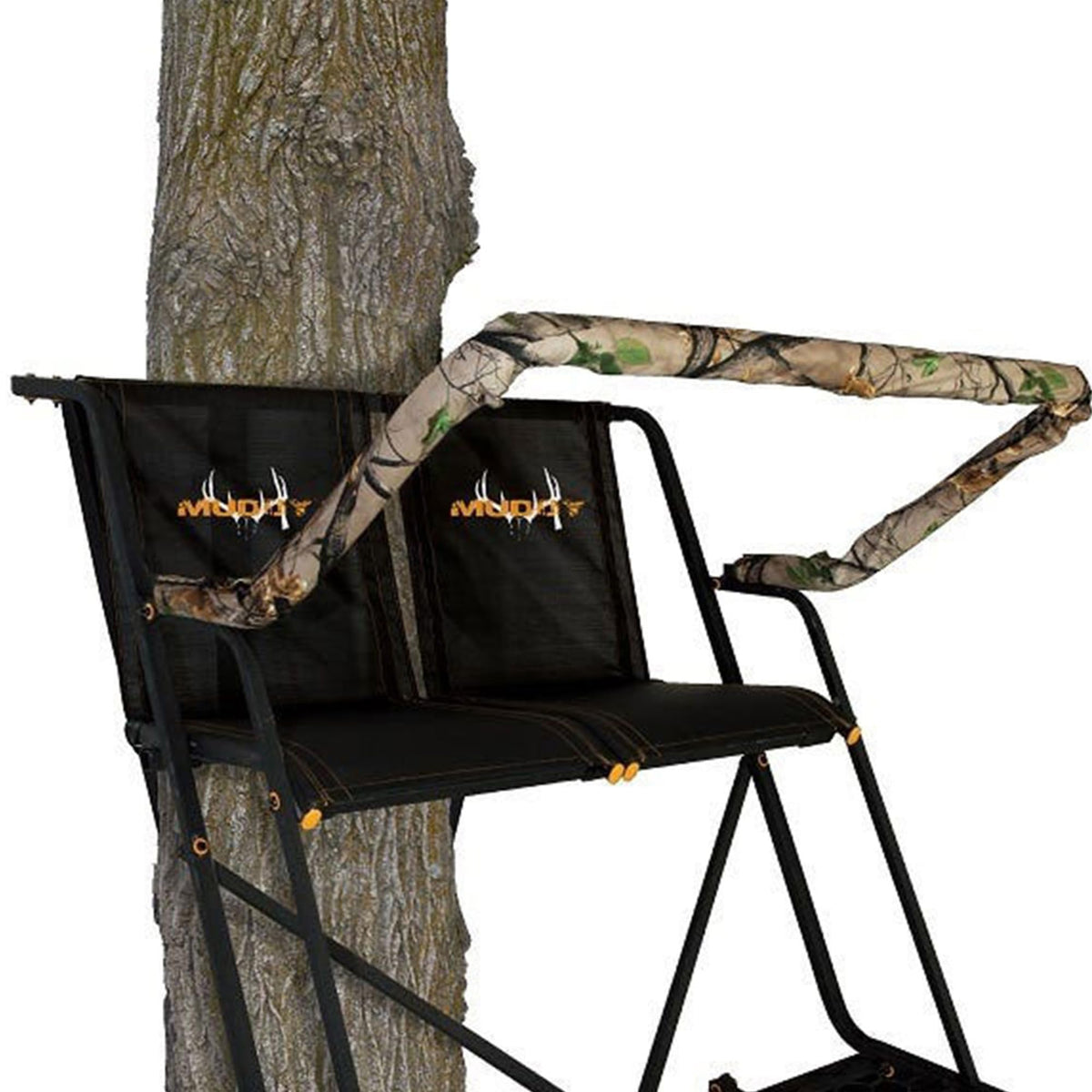 Muddy Outdoor Hunting Climbing Ladder, Tree Stand with Flex-Tek Seat and Steel Frame