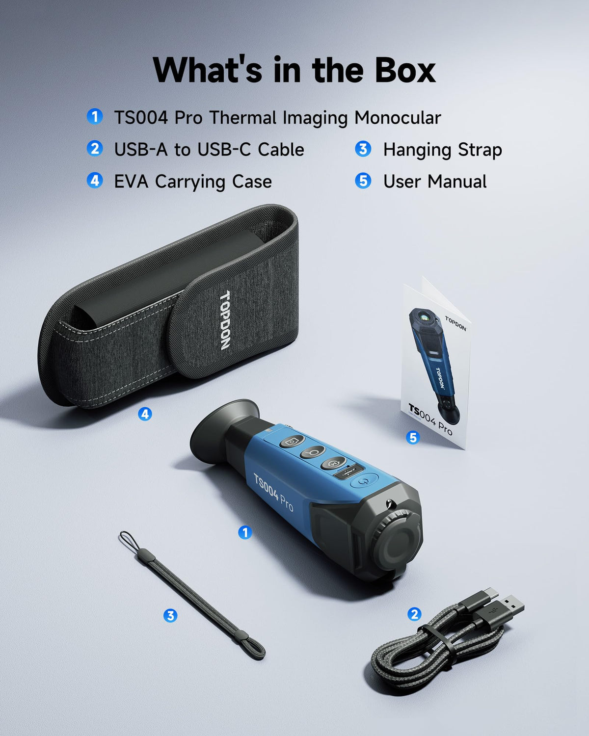 TOPDON TS004 Thermal Imaging Monocular, 13mm 50Hz Night Vision