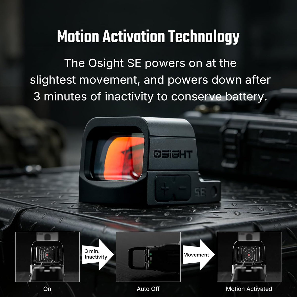 OSIGHT SE Enclosed Red/Green Dot, 2 & 32 MOA Multi-Reticle or 6 MOA Dot