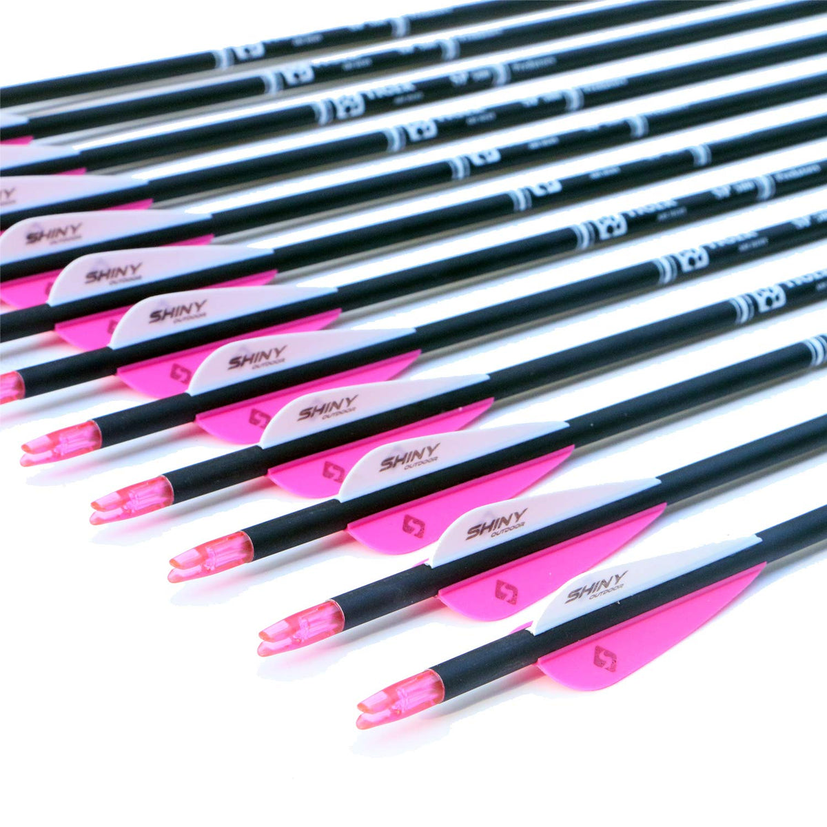 30" Carbon Arrows for Compound Recurve Bow Hunting Target