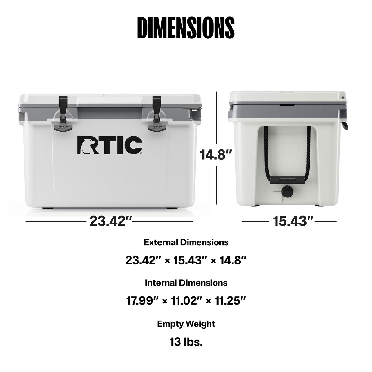 RTIC 32 QT Ultra-Light Hard Cooler
