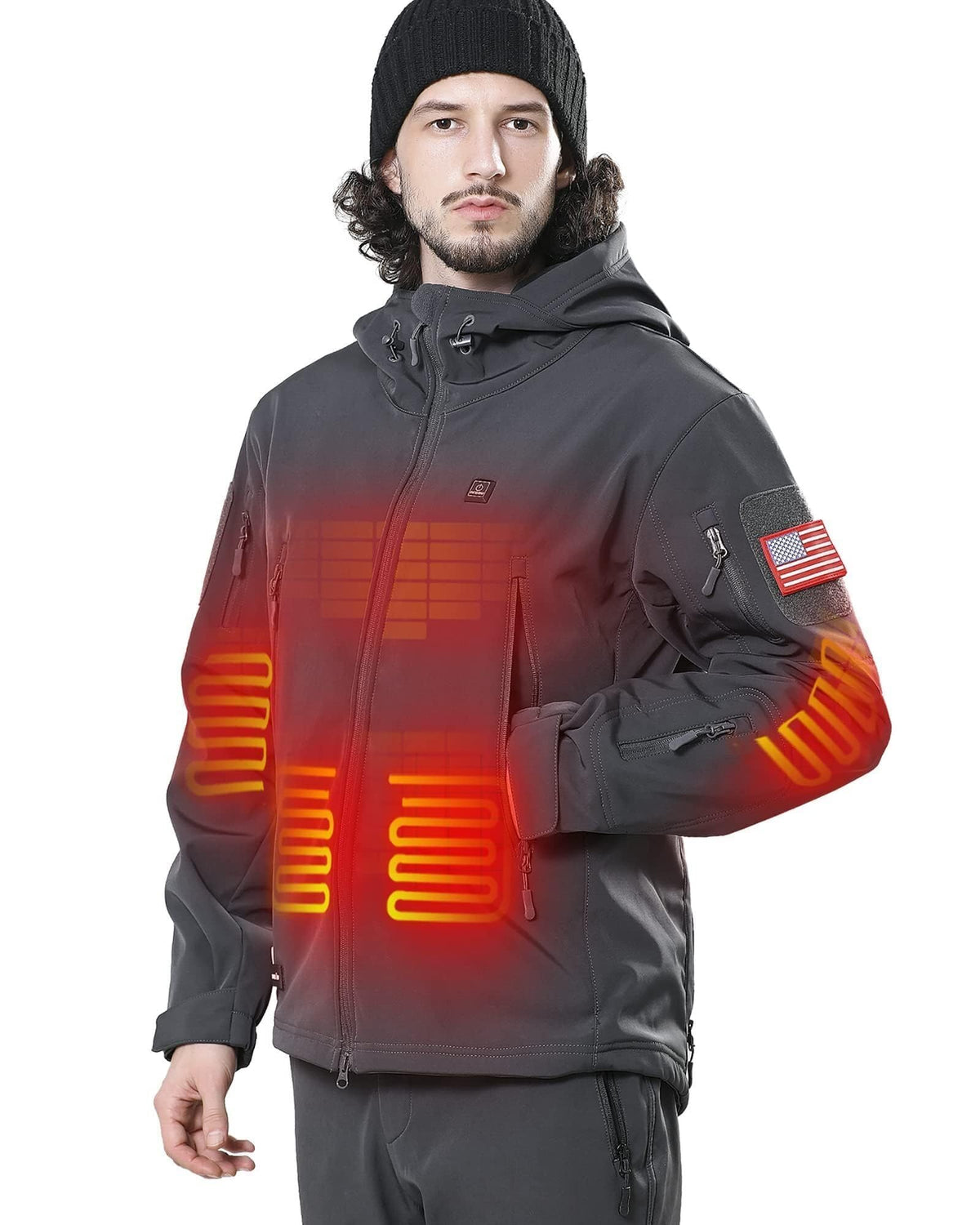DEWBU Heated Jacket for Men with 12V Battery Pack