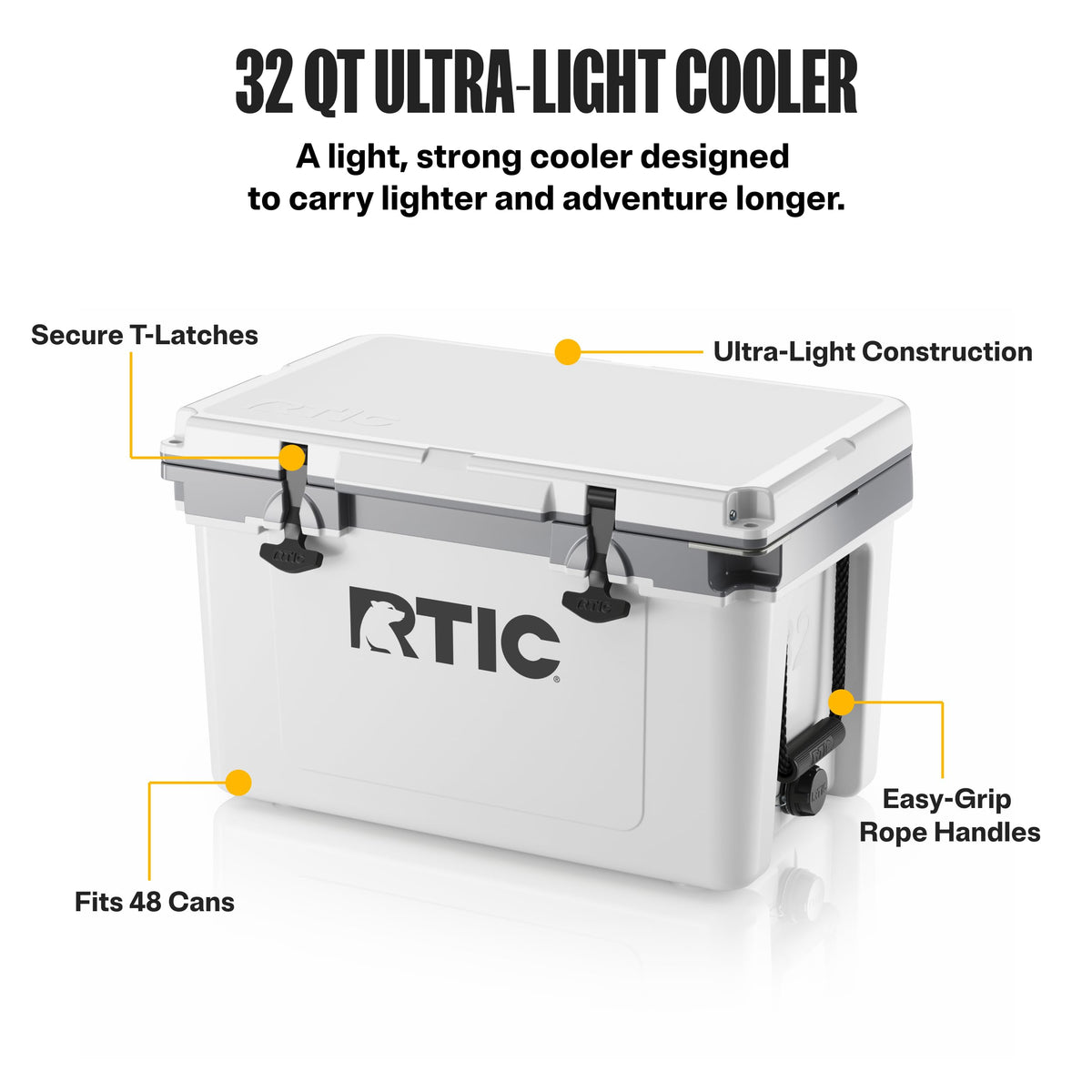 RTIC 32 QT Ultra-Light Hard Cooler