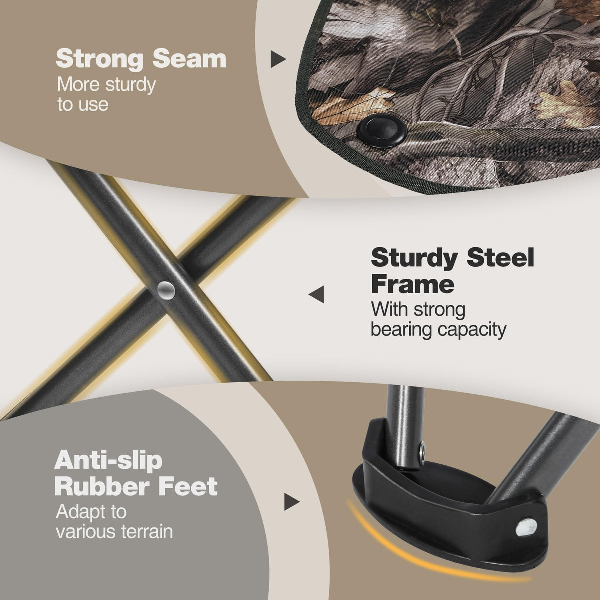 REDCAMP 2 Pack Tripod Hunting Chairs for Blinds