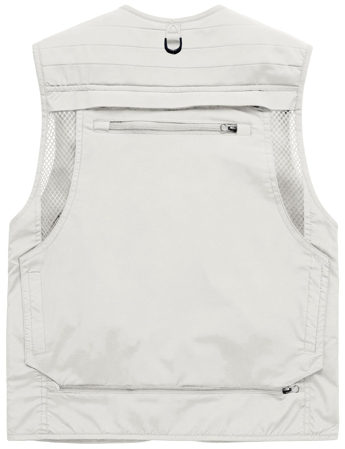 Flygo Men's Casual Lightweight Outdoor Fishing Work Safari Travel Photo Cargo Vest Jacket Multi Pockets