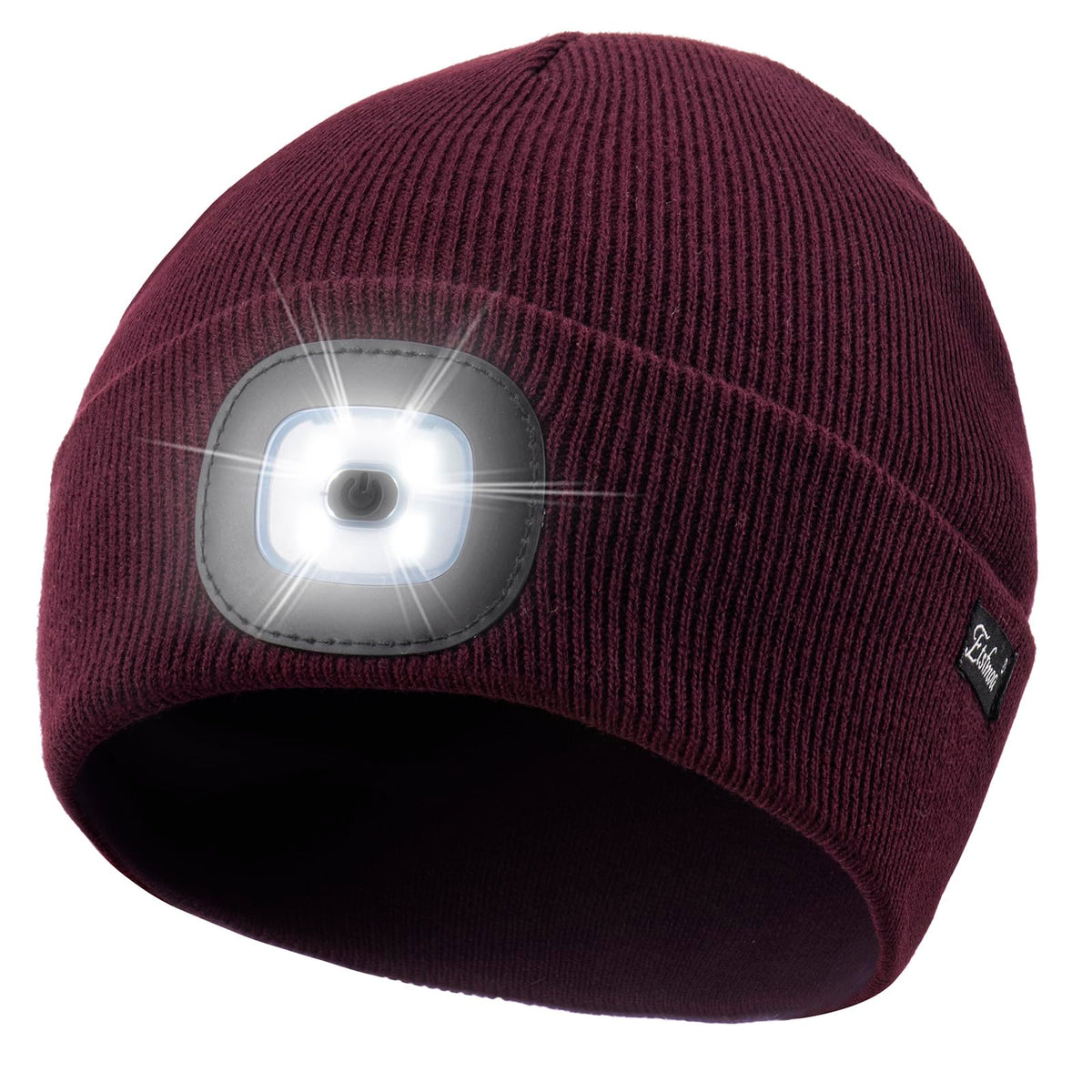 Etsfmoa Unisex Beanie with The Light, Gifts for Men Dad Father Winter Caps