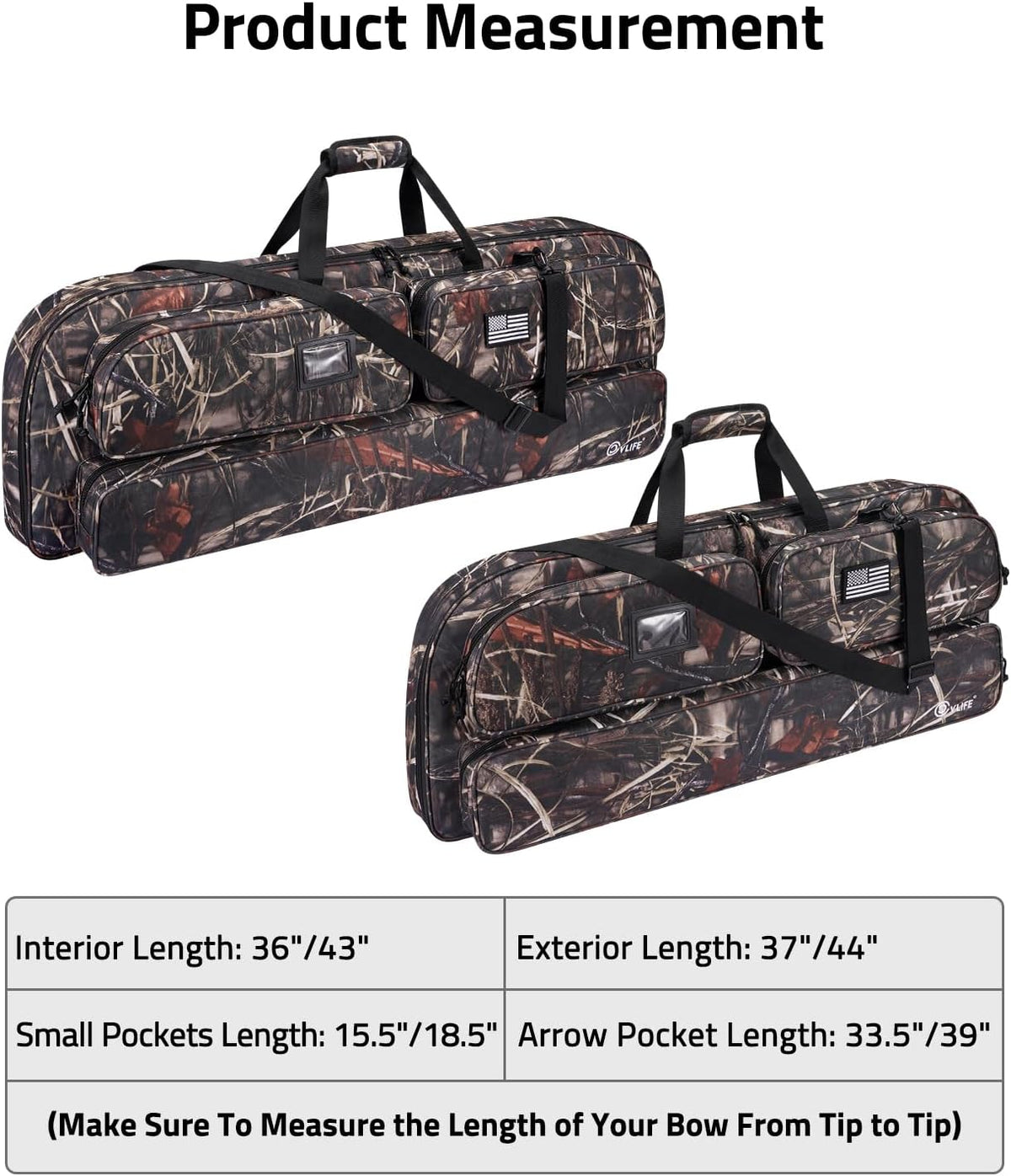 CVLIFE Soft Compound Bow Case, Archery Bag for Bow Gear Storage