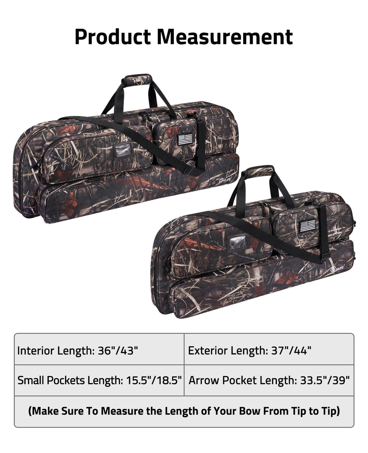 CVLIFE Soft Compound Bow Case, Archery Bag for Bow Gear Storage
