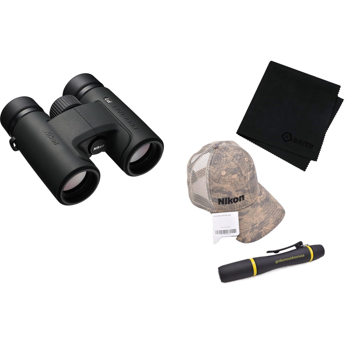 Nikon PROSTAFF P7 10x42 Binocular | Waterproof, fogproof, rubber-armored Full-Size Binocular, oil & water repellent coating & locking diopter | Official Nikon USA Model