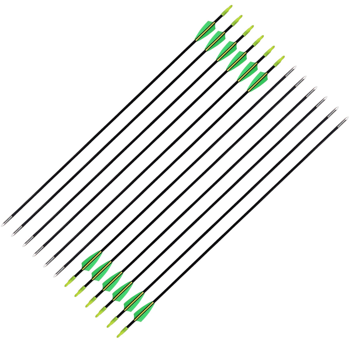 GPP 28-inches Fiberglass Archery Target Arrows - Practice Arrow or Youth Arrow for Recurve Bow