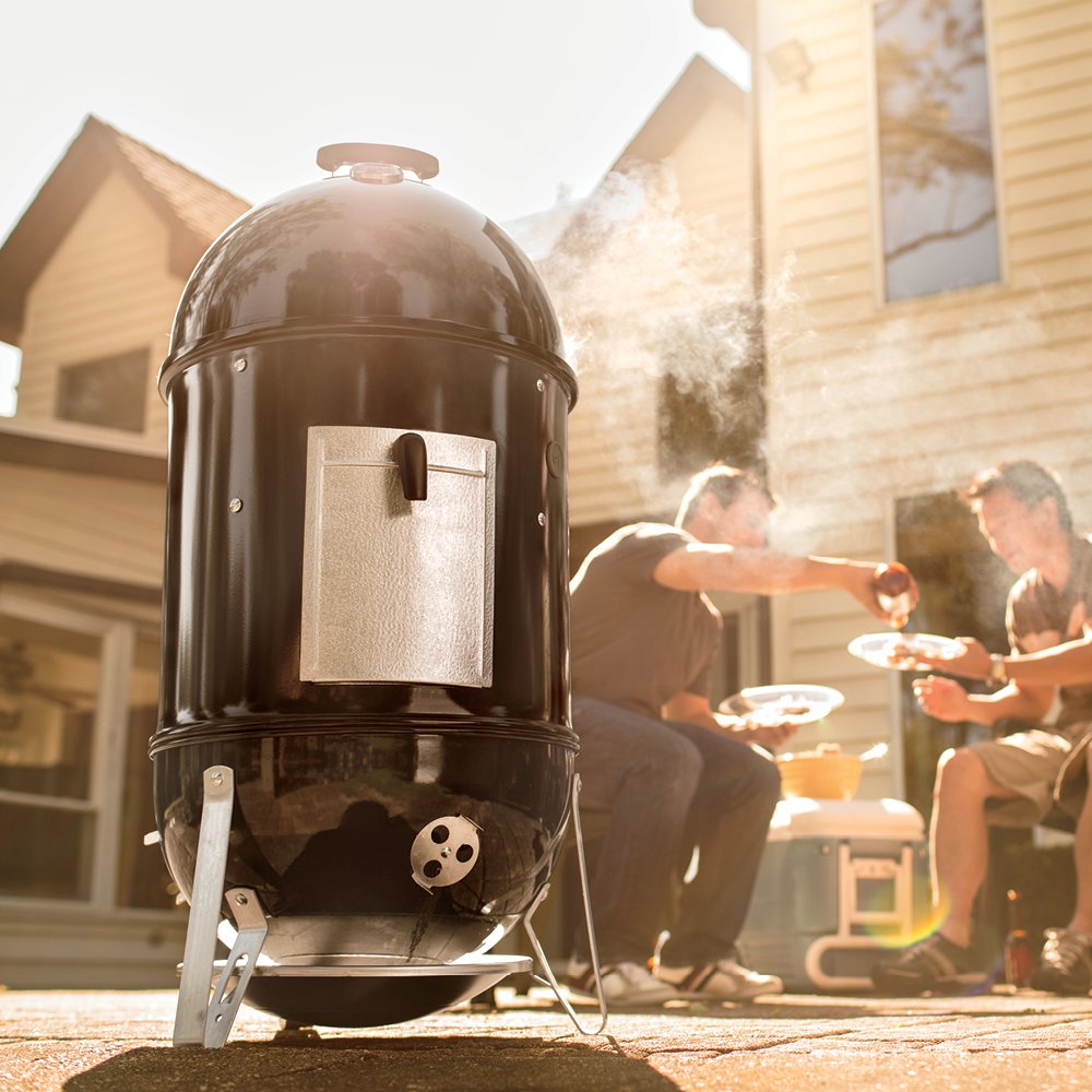 Weber® Smokey Mountain Cooker Smoker, 14" Charcoal Smoker
