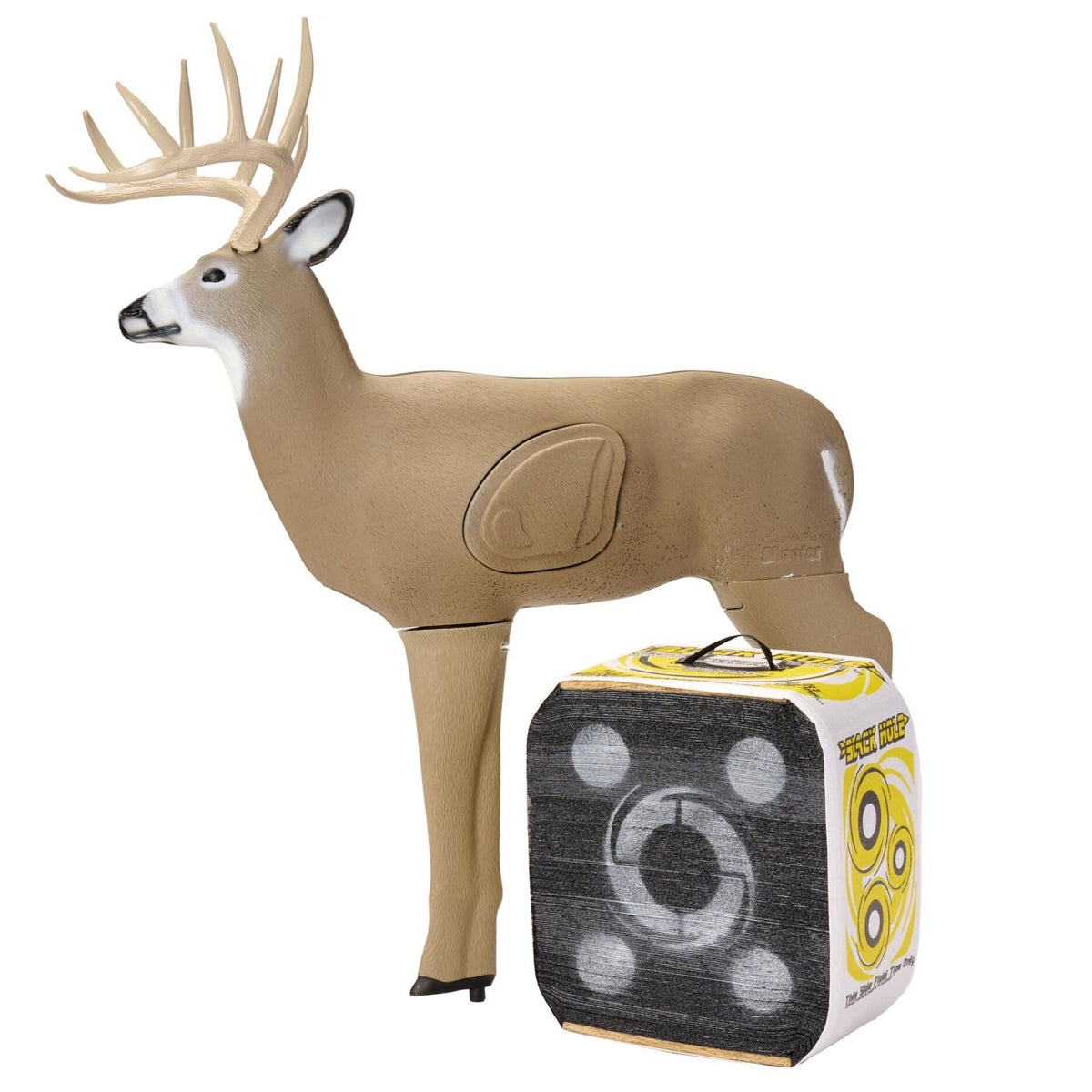 SHOOTER Buck 3D Archery Target, Replaceable Insert for Long Life, Weather-Resistant Construction, High-Density Impact-Response Foam Withstands Field Points, Broadheads, and Expandables