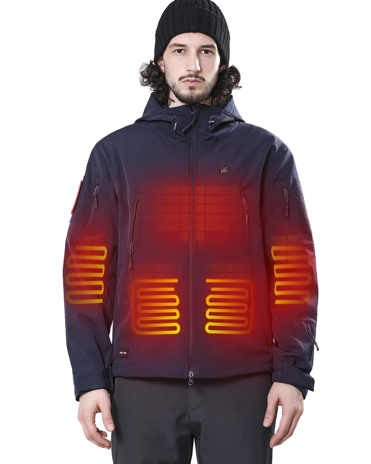 DEWBU Heated Jacket for Men with 12V Battery Pack