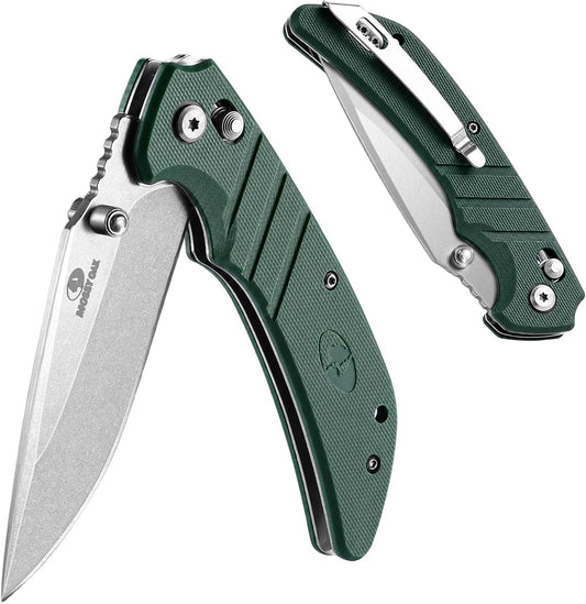 Mossy Oak Folding Pocket Knife, 4" Stonewash Stainless Steel Blade