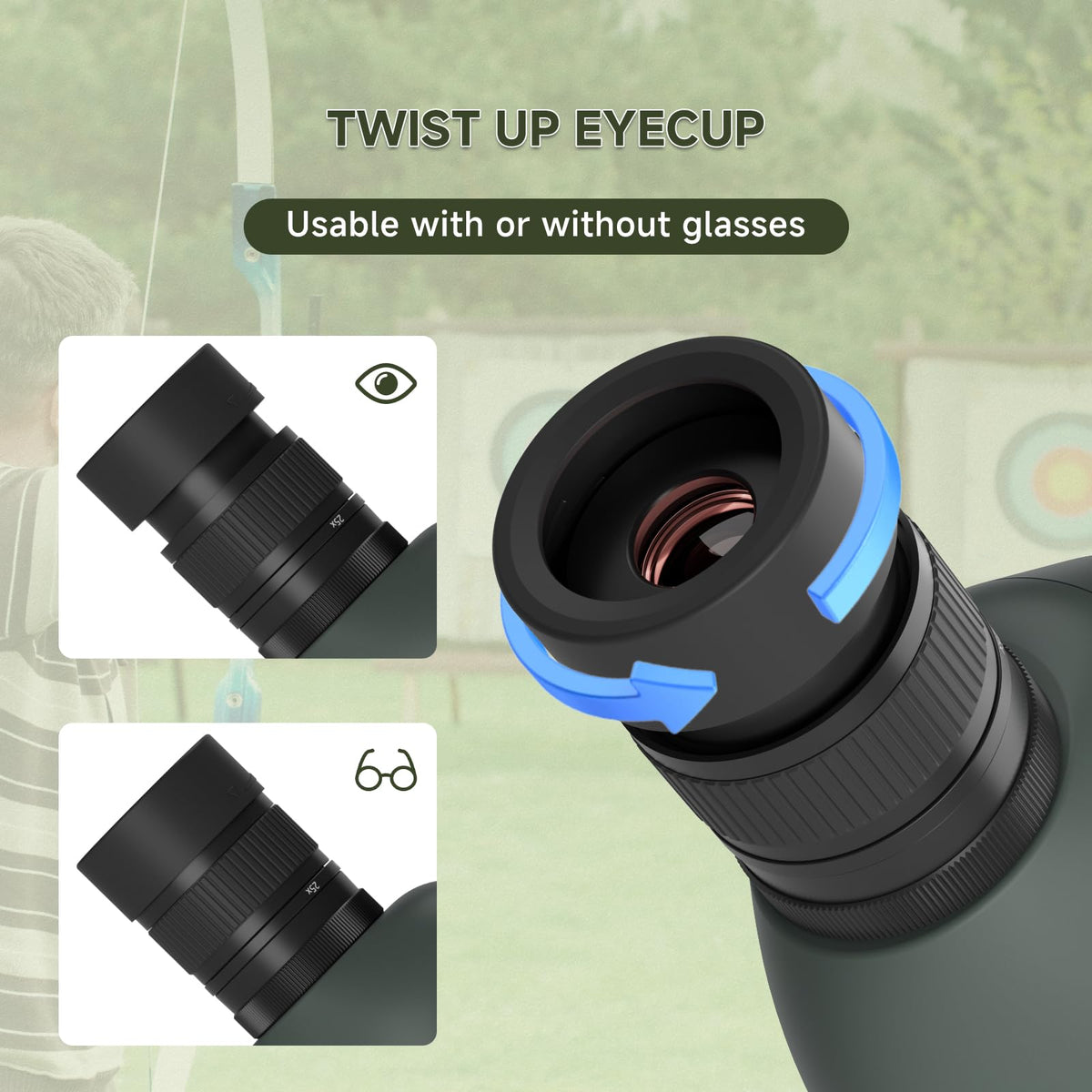 SVBONY SV28 Spotting Scope, Angled 25-75x70 with Tripod for Target Shooting