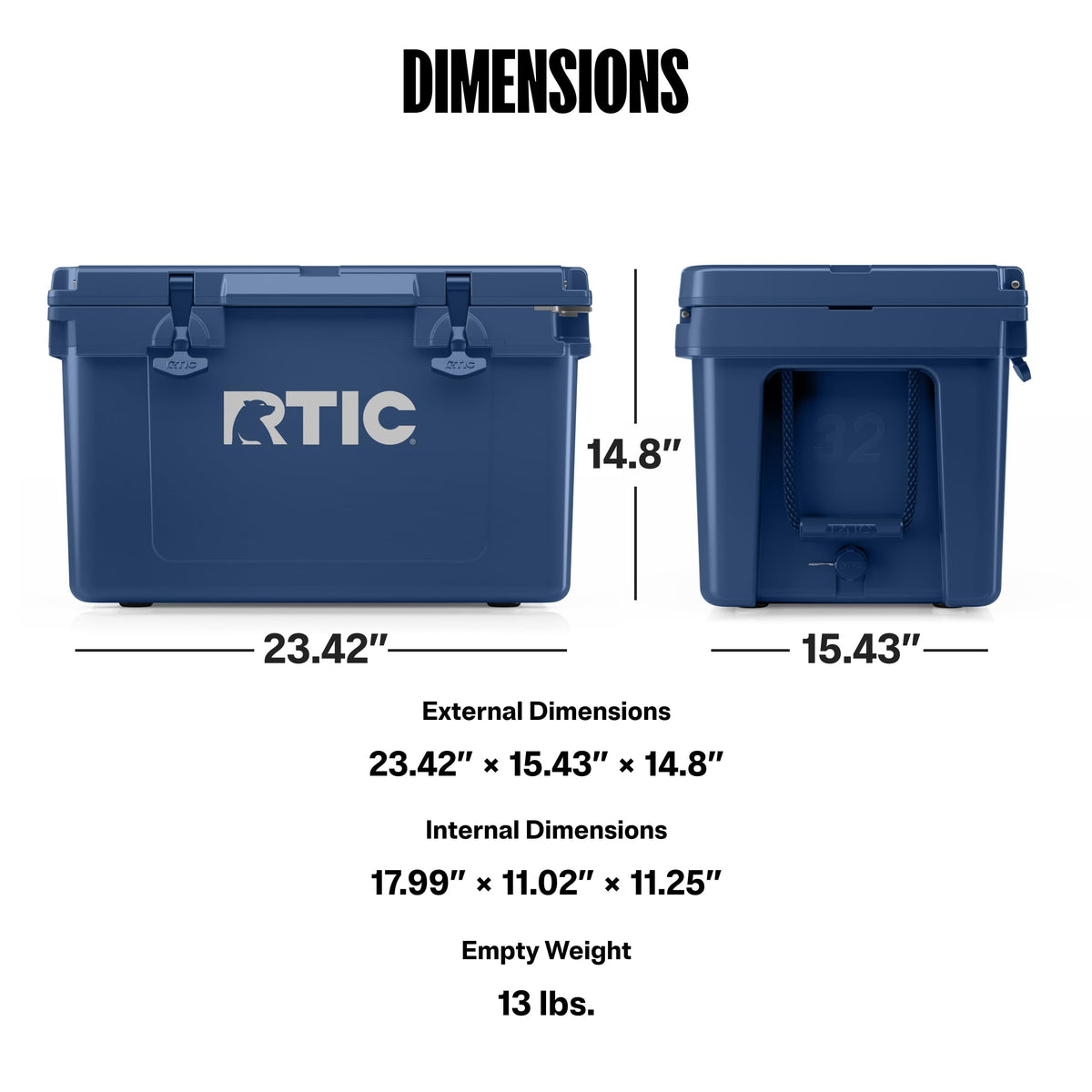 RTIC 32 QT Ultra-Light Hard Cooler