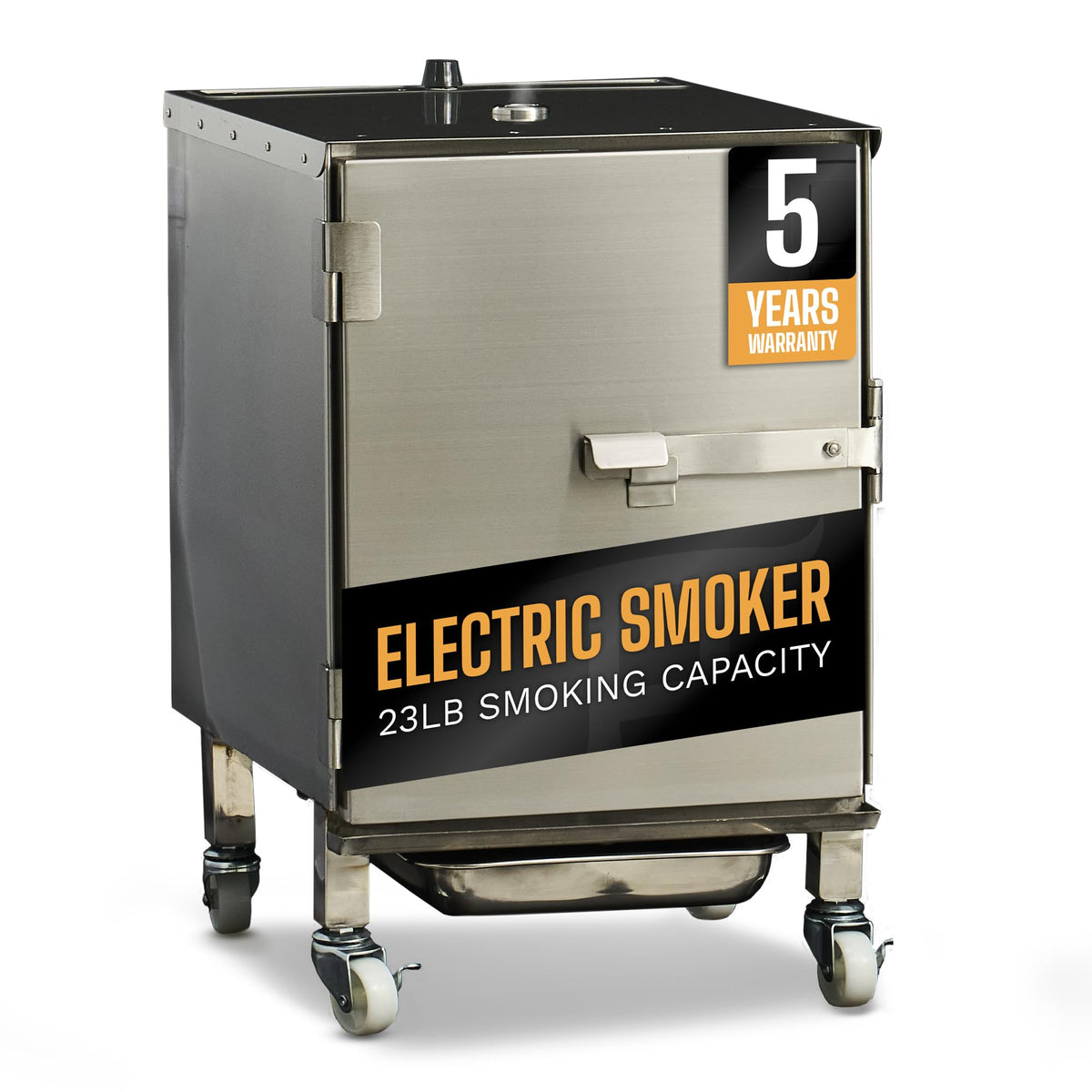 SmokinTex 'The OG' Electric Smoker - Spacious & Insulated Stainless Steel Meat Smoker with 700W Heating, & Temperature Control for BBQ, Jerky, Vegetables