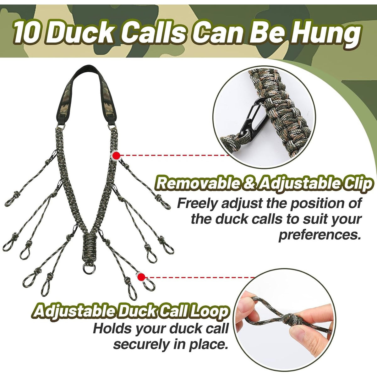PAMASE Duck Call Lanyard, Duck Hunting Accessories