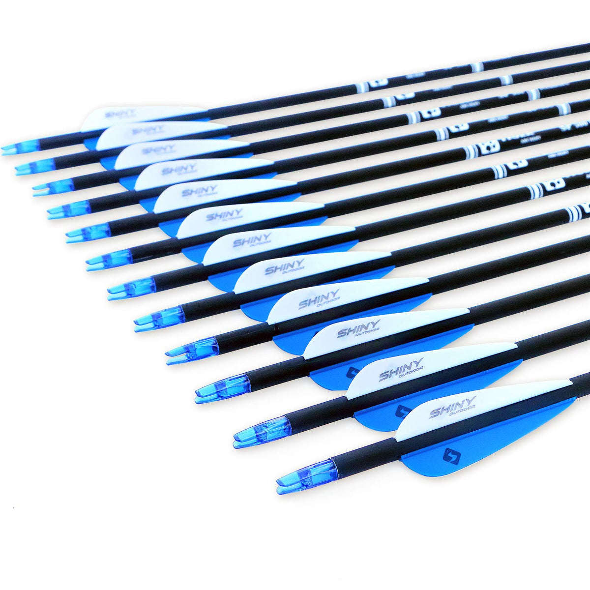 30" Carbon Arrows for Compound Recurve Bow Hunting Target