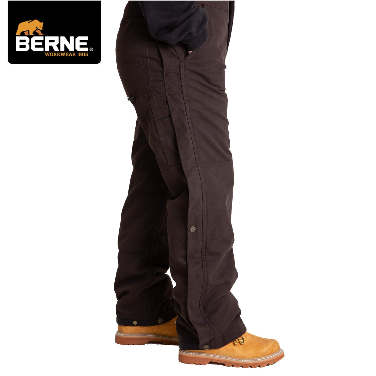 Berne Women's Softstone Duck Insulated Bib Overall