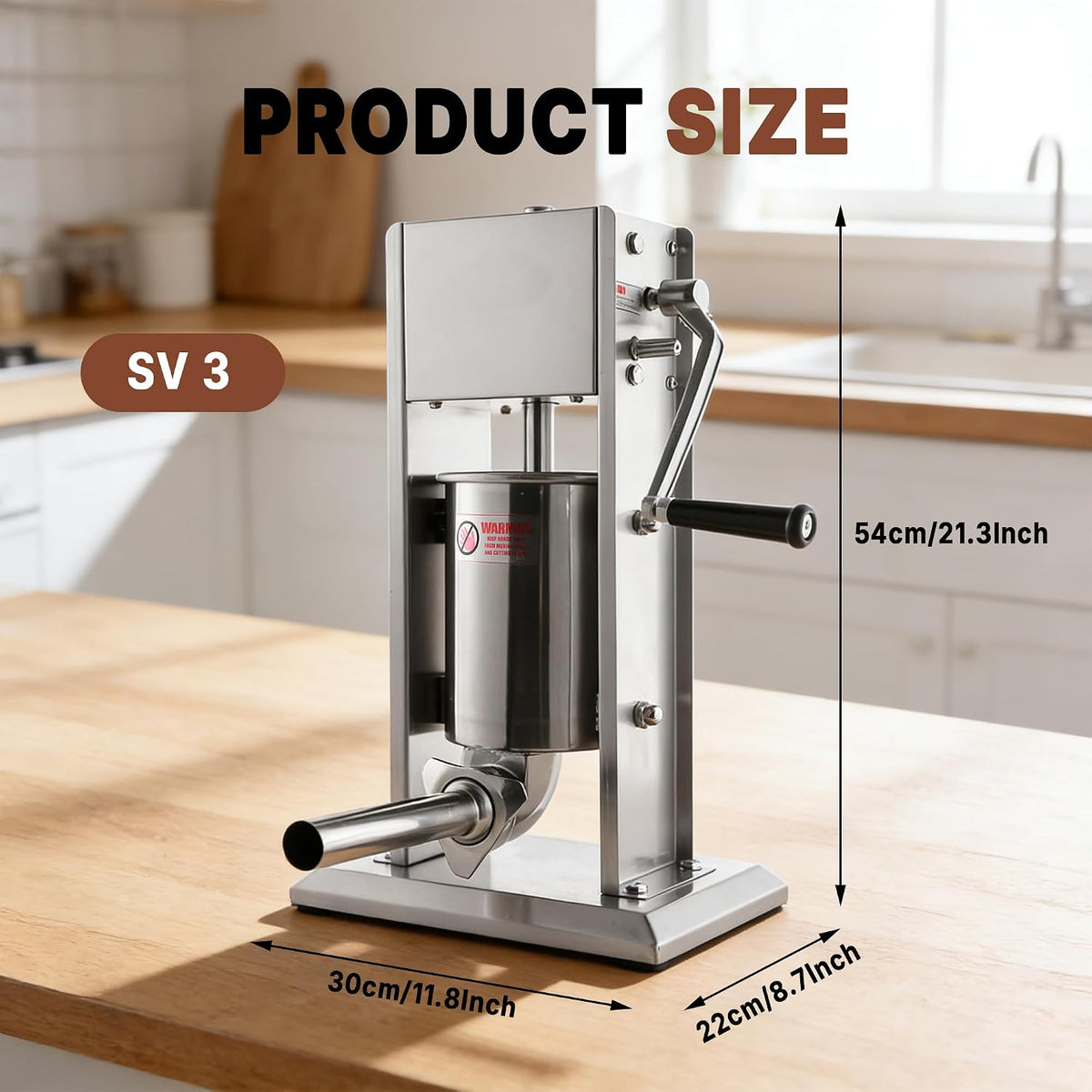 Hakka 7Lb/3L Sausage Stuffers and Vertical Sausage Makers
