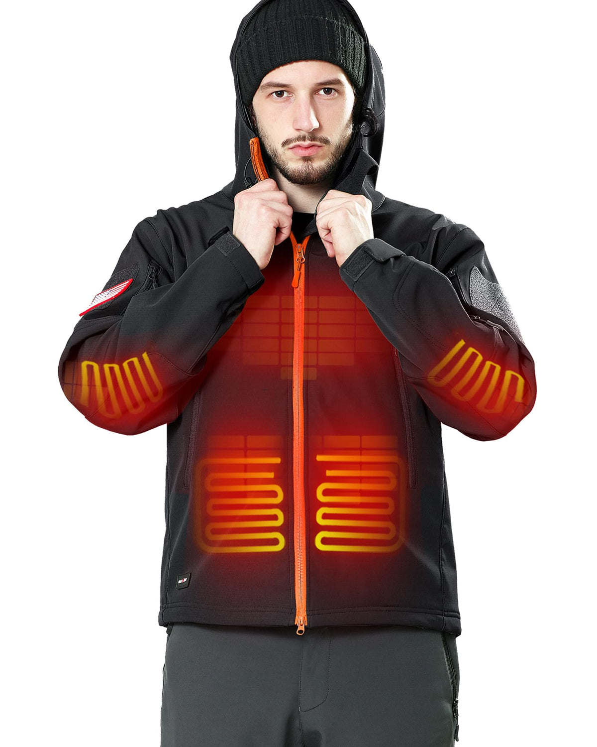 DEWBU Heated Jacket for Men with 12V Battery Pack