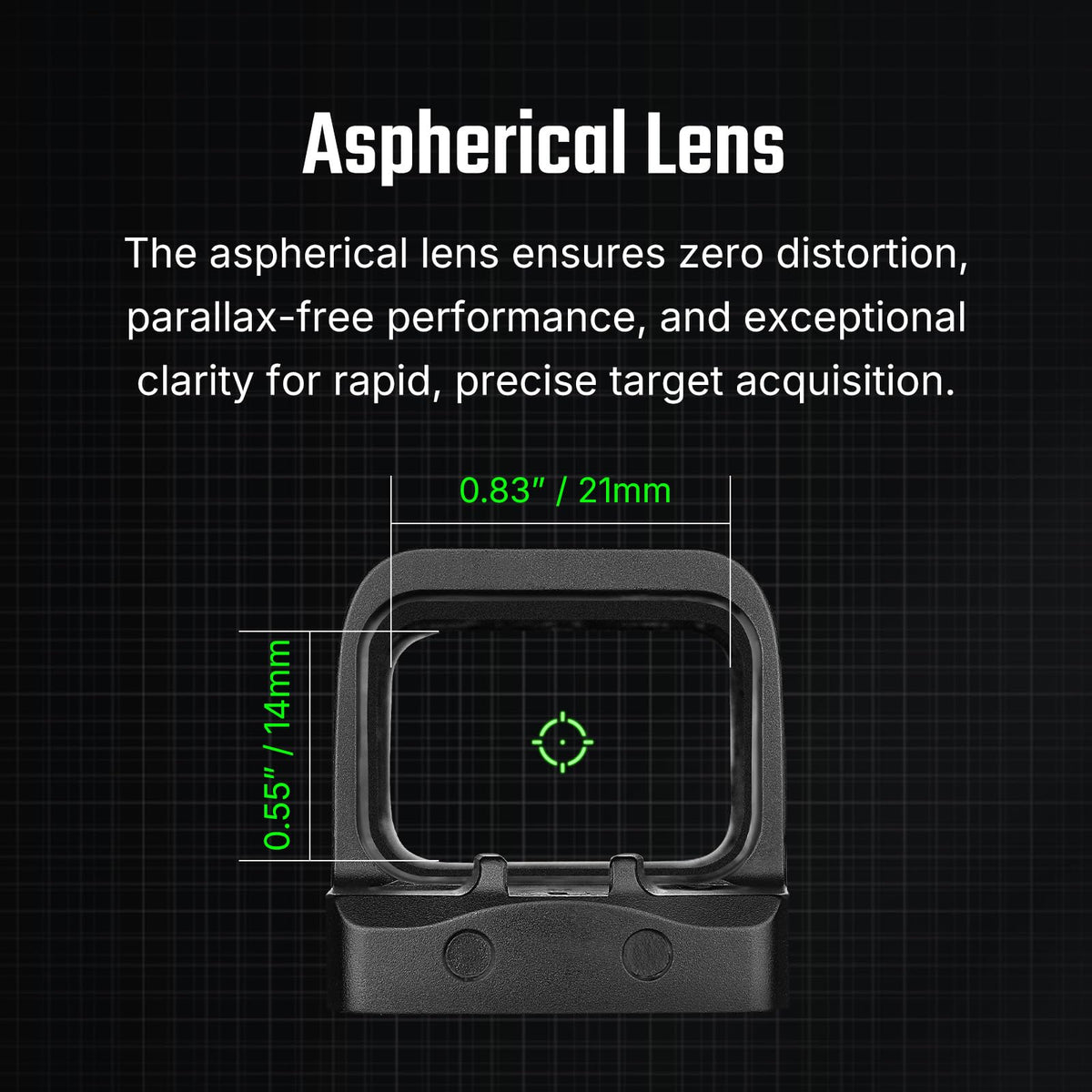 OSIGHT SE Enclosed Red/Green Dot, 2 & 32 MOA Multi-Reticle or 6 MOA Dot