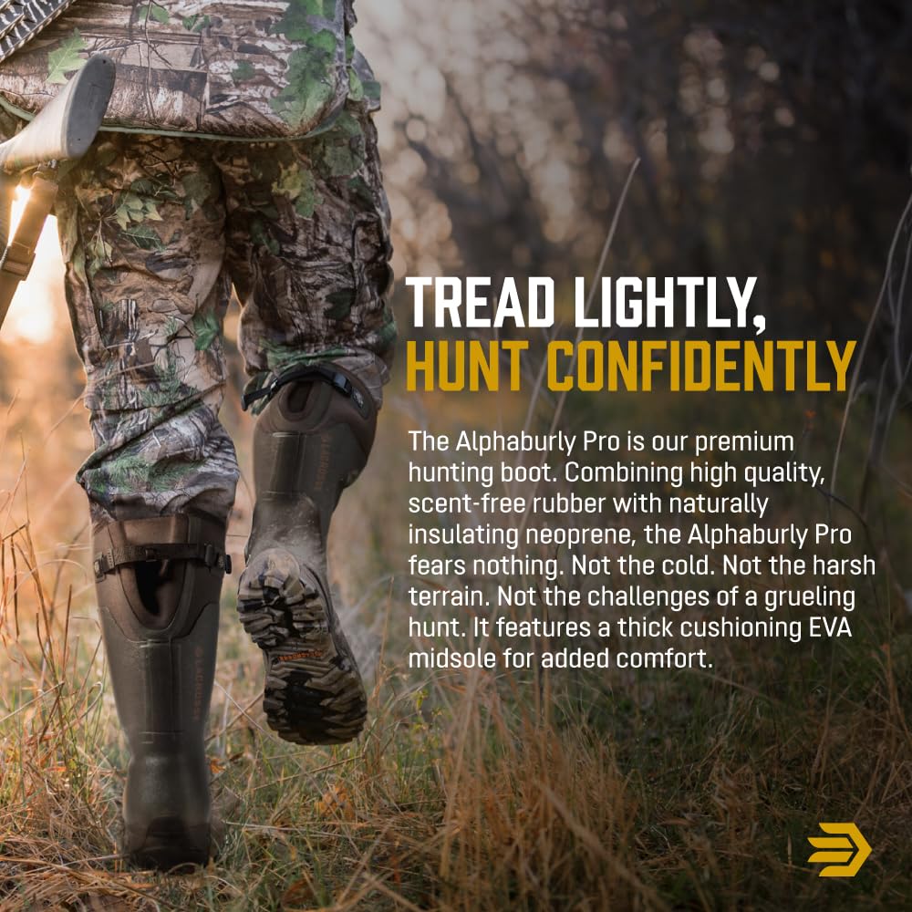 LaCrosse Burly ZXT Rubber Hunting Boots for Men, Scent Free, Waterproof