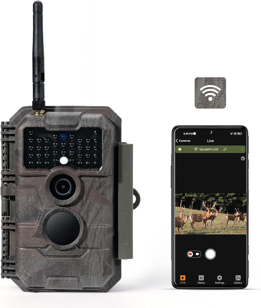 GardePro E6 WiFi Trail Camera, Stable WiFi with External Antenna