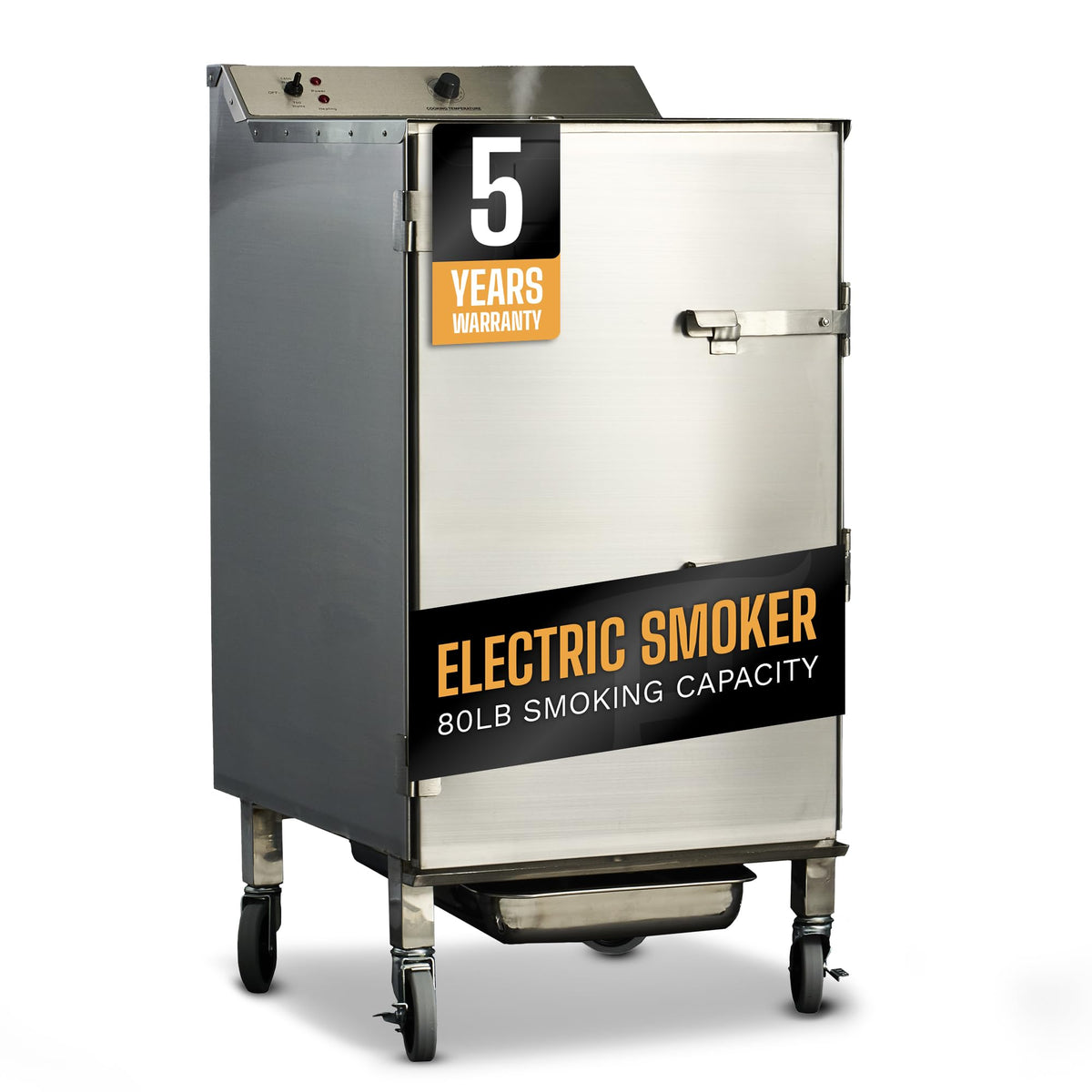 SmokinTex 'The OG' Electric Smoker - Spacious & Insulated Stainless Steel Meat Smoker with 700W Heating, & Temperature Control for BBQ, Jerky, Vegetables