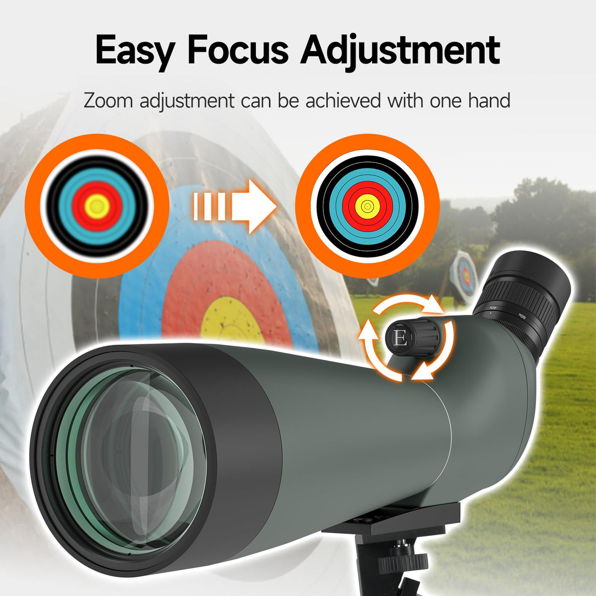 SVBONY SV28 Spotting Scope, Angled 25-75x70 with Tripod for Target Shooting