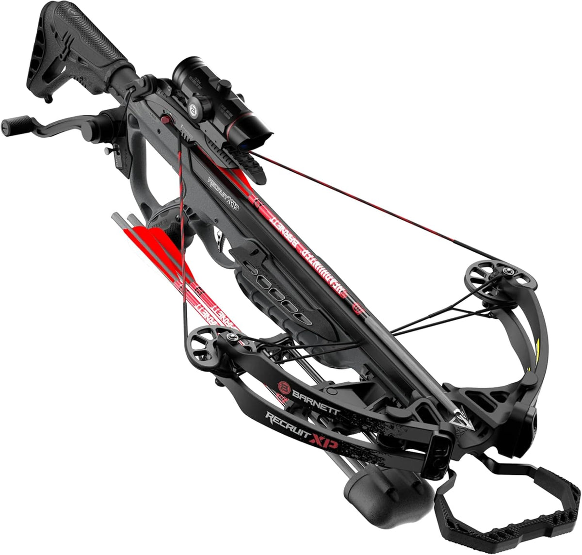 Barnett Recruit XP Crossbow Package, Compact Crossbow with 2 Arrows & 3 Dot Sight, Ideal for Hunting & Training for All Ages