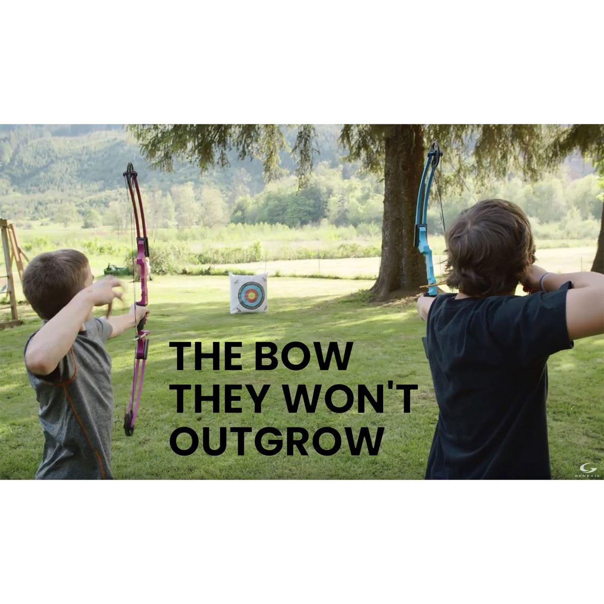 Genesis Archery Original Lightweight Compound Bow with Adjustable Aluminum Riser, 15"-30" Draw Length, 10-20 lb Draw Weight, for Kids and Adults, All Skill Levels