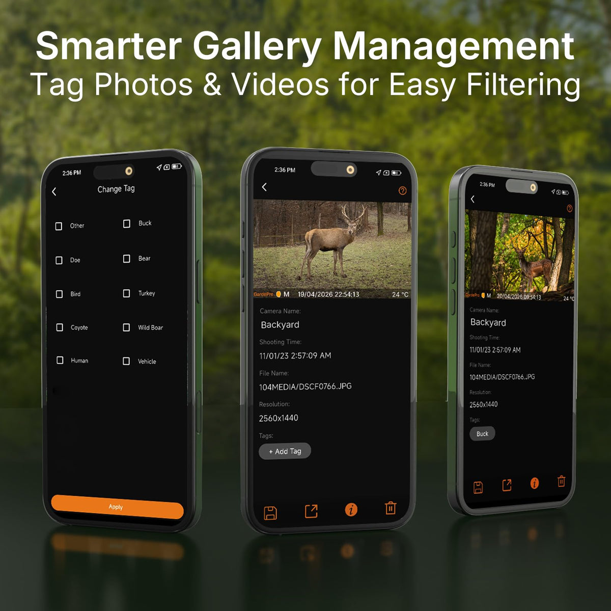 GardePro E6 WiFi Trail Camera, Stable WiFi with External Antenna