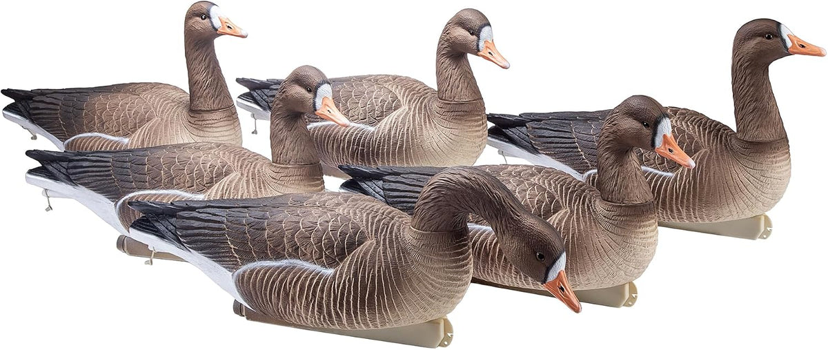 Heerweiyi Goose Decoys Pack of 6, Popular New Material EVA Collapsible Plastic Goose Hunting Decoys, Goose Decoys, Easy to Carry and Use, Cost Effective