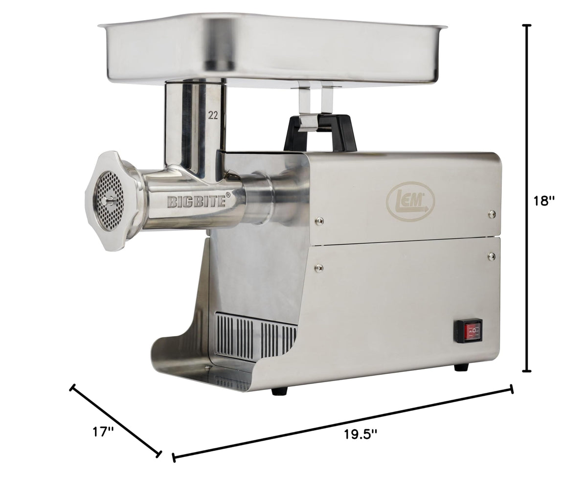LEM Products BigBite #8 Meat Grinder, Electric Meat Grinder