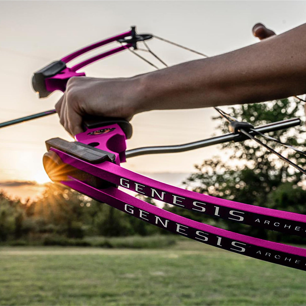 Genesis Archery Original Lightweight Compound Bow with Adjustable Aluminum Riser, 15"-30" Draw Length, 10-20 lb Draw Weight, for Kids and Adults, All Skill Levels