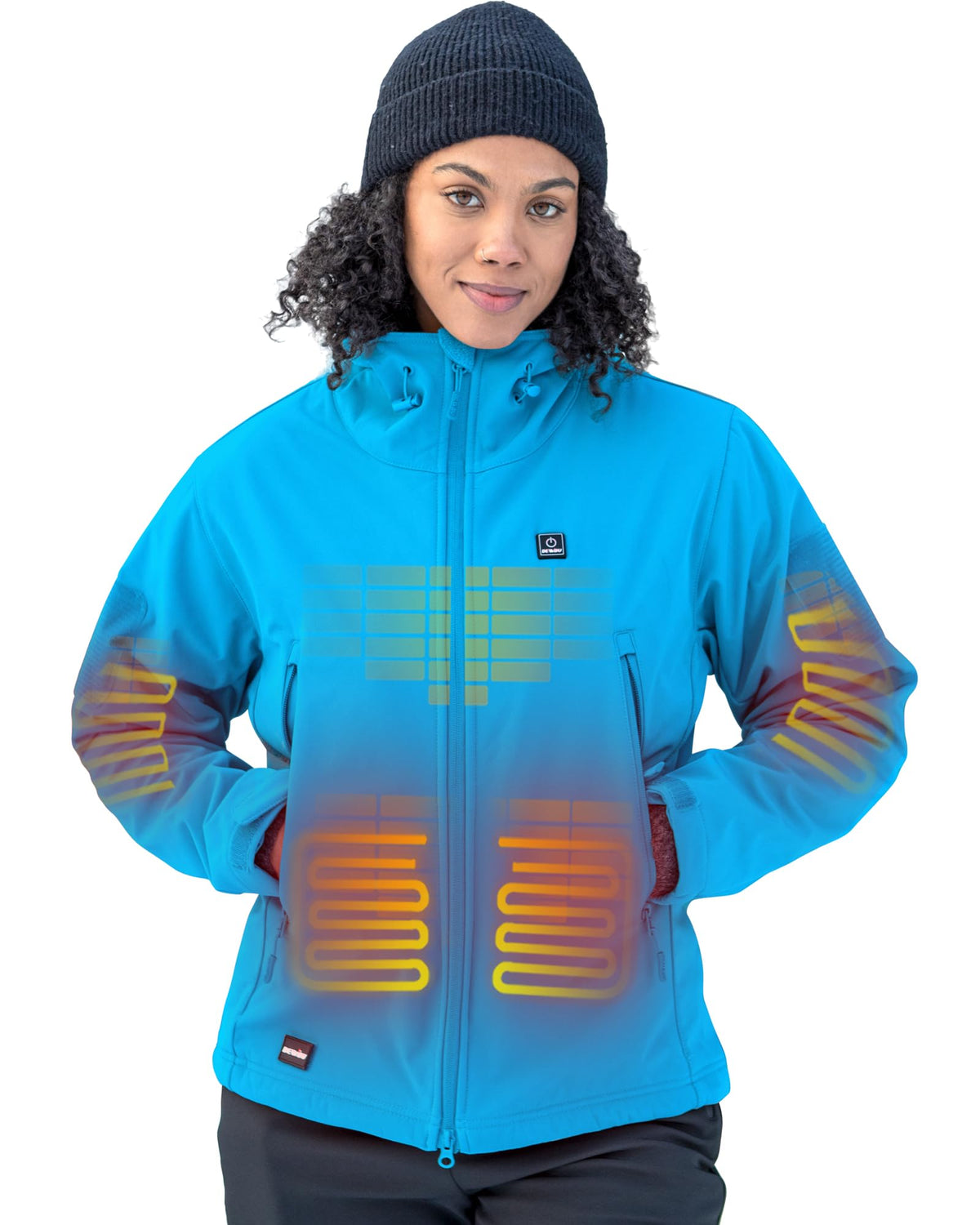 DEWBU Heated Jacket for Women with 12V Battery Pack Winter