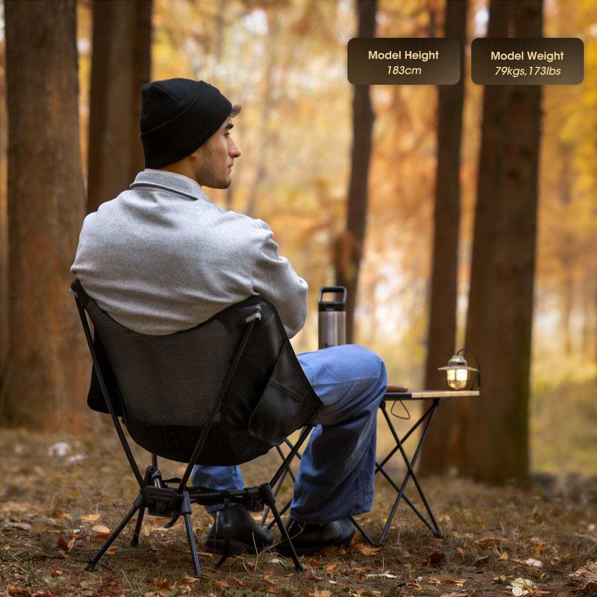 MOON LENCE Camping Chair Portable Backpacking Chair - The 4th Generation Ultralight Folding Chair - Compact, Lightweight Foldable Chairs for Hiking Mountaineering Beach (Green)