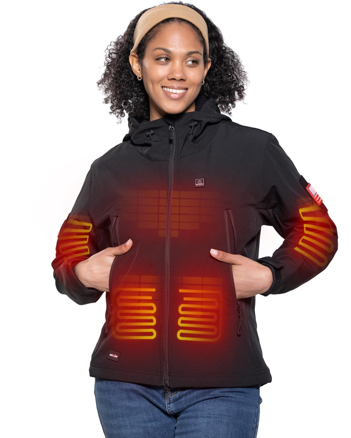 DEWBU Heated Jacket for Women with 12V Battery Pack Winter