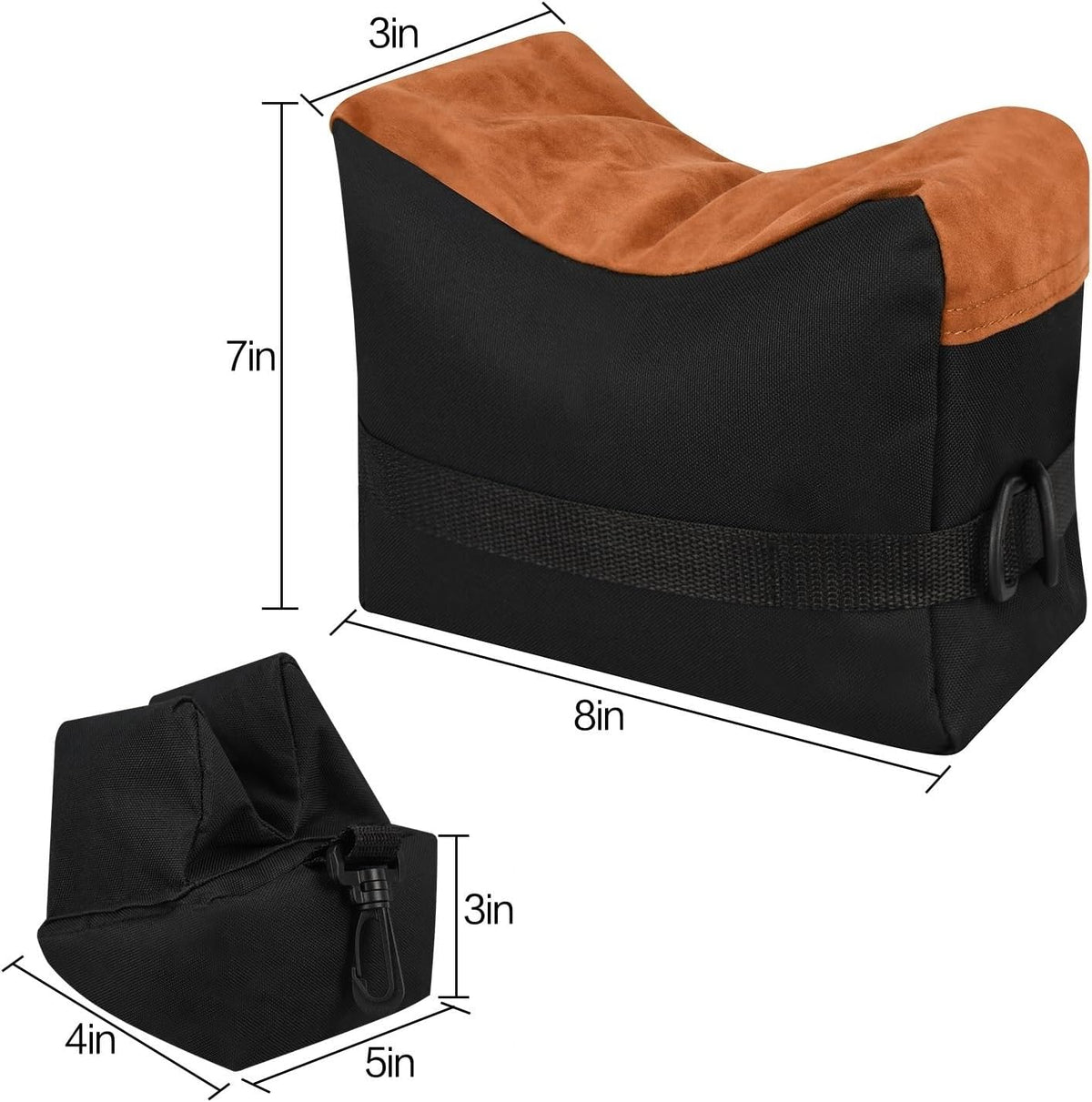 Rest Bags, Unfilled Rest Front & Rear Support Sandbag Stand Holders (Bags Come unfilled)