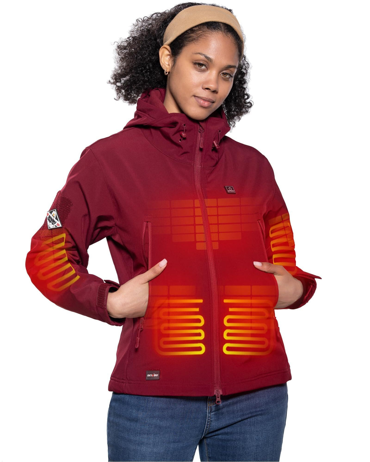DEWBU Heated Jacket for Women with 12V Battery Pack Winter