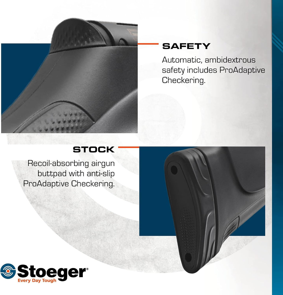 Stoeger S6000-E .22 Caliber Underlever Pellet Air Rifle, 1000 FPS