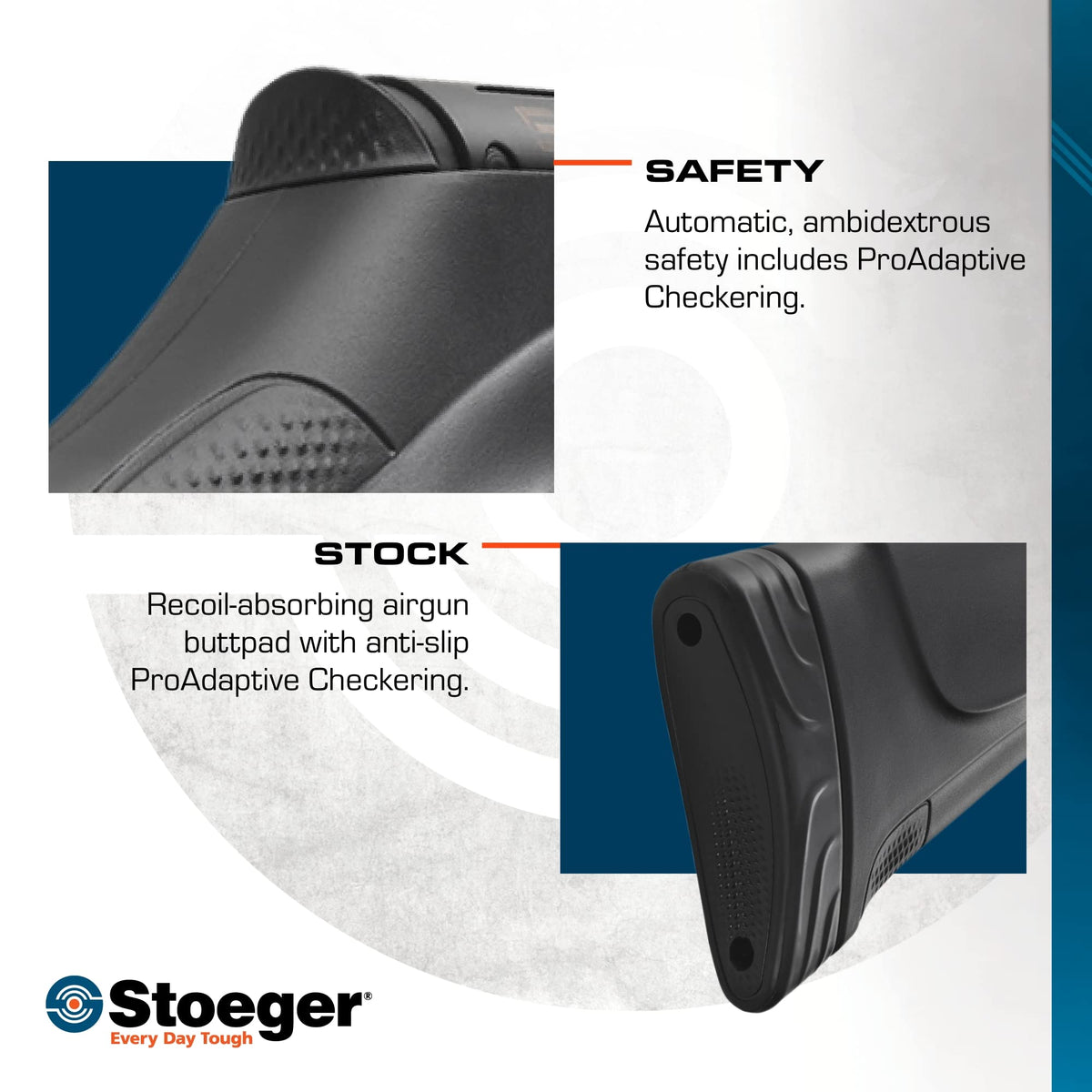 Stoeger S6000-E .22 Caliber Underlever Pellet Air Rifle, 1000 FPS
