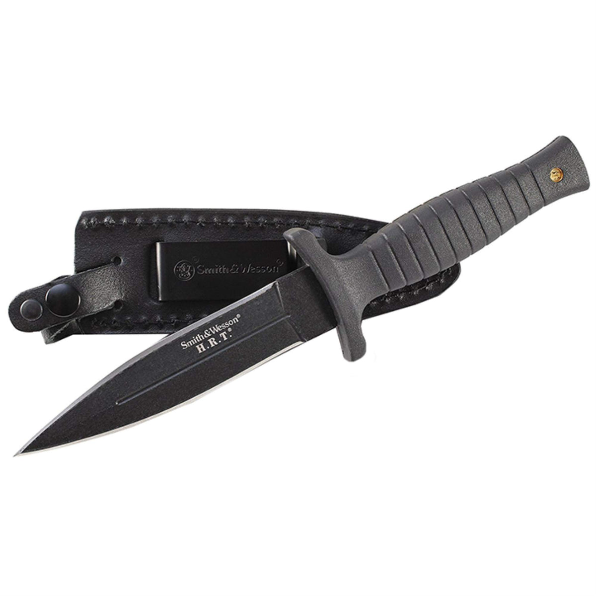 Smith & Wesson 9" H.R.T Double Edged Boot Knife with High Carbon Stainless Steel Blade