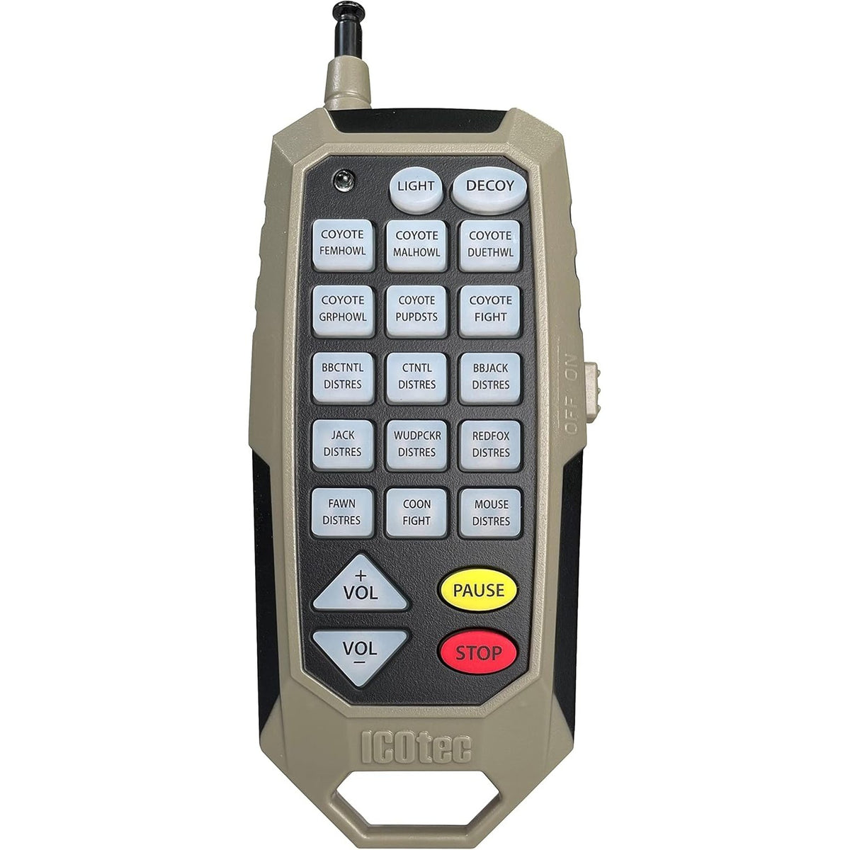 Icotec 300+ Predator Call - Great for Coyote Hunting, Fox Hunting, and All Predator Hunting. 300-yard Remote Range.
