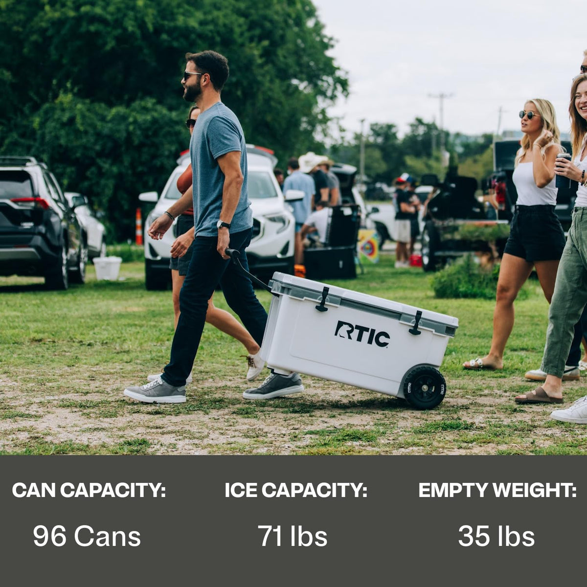 RTIC 72 QT Ultra-Light Wheeled Hard Cooler