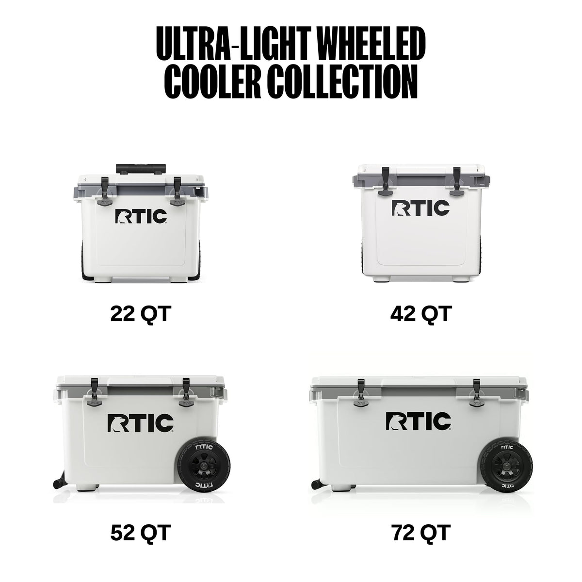 RTIC 72 QT Ultra-Light Wheeled Hard Cooler